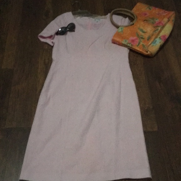 Beautiful pale pink summer dress size 8 - Picture 1 of 4